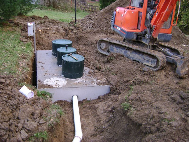 Septic tank installation shown on the Belsole website